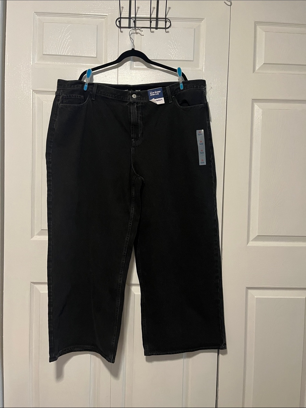 NWT Old Navy Women's Wow Baggy Wide Leg Black Jeans
